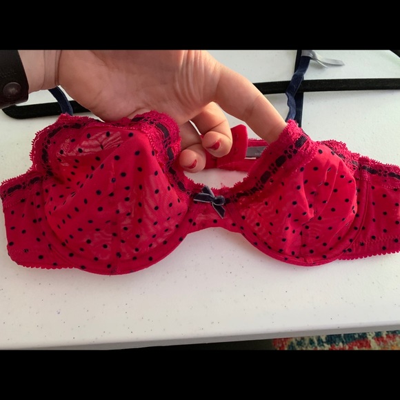 Aerie Pink Polka Dot Underwire Bra - Picture 6 of 8